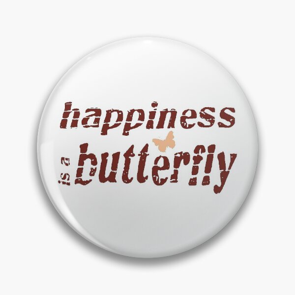 Item preview, Distressed Happiness is a butterfly text with a small butterfly image designed and sold by Bees-Honey-Gift.