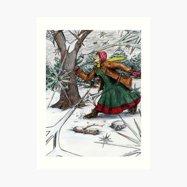 Snowflake Girl Art Print