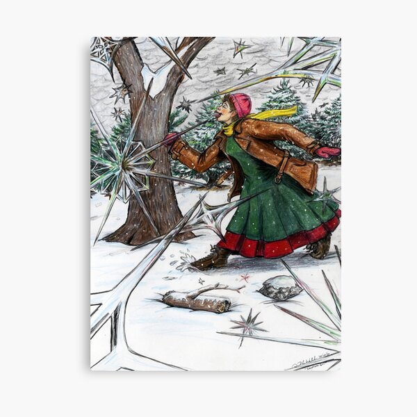 Snowflake Girl Canvas Print