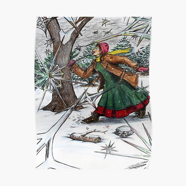 Snowflake Girl Poster