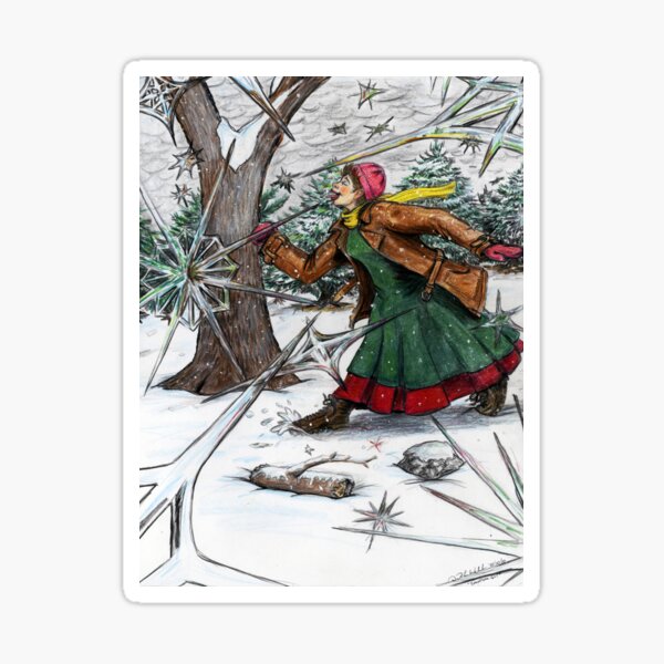 Snowflake Girl Sticker