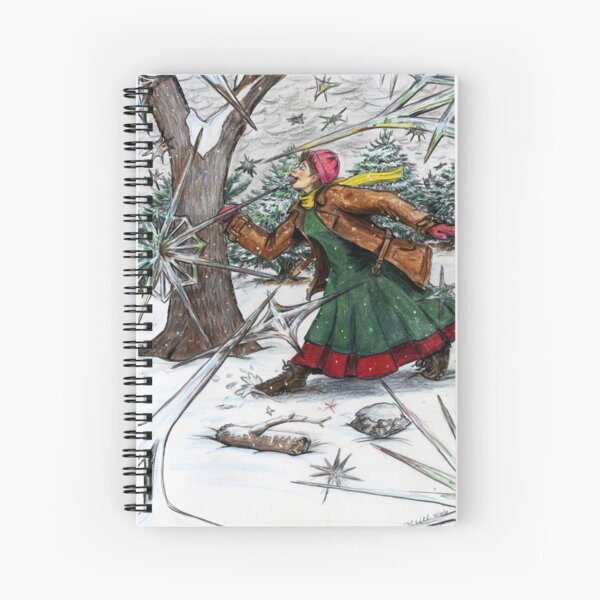 Snowflake Girl Spiral Notebook