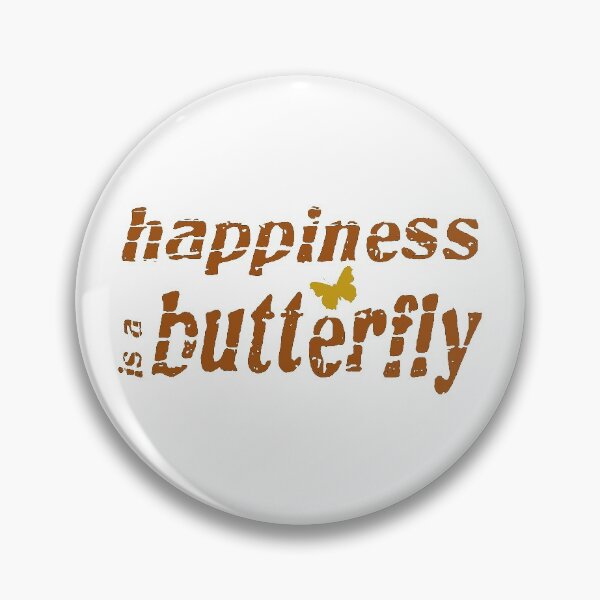 Item preview, Distressed Happiness is a butterfly text with a small butterfly image designed and sold by Bees-Honey-Gift.