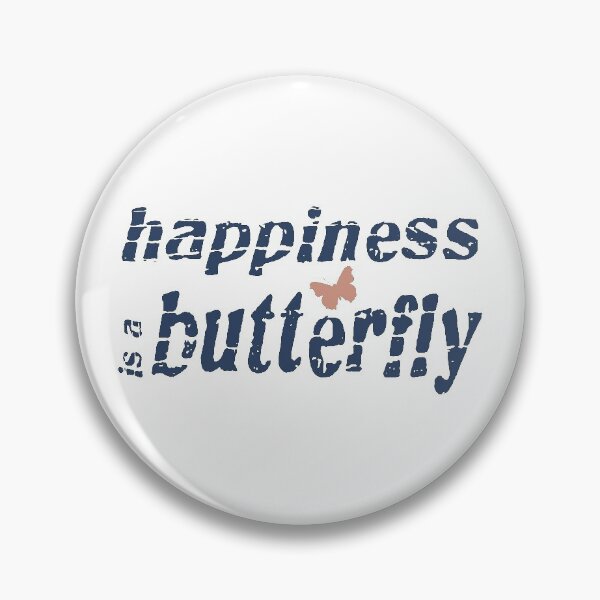 Item preview, Distressed Happiness is a butterfly text with a small butterfly image designed and sold by Bees-Honey-Gift.