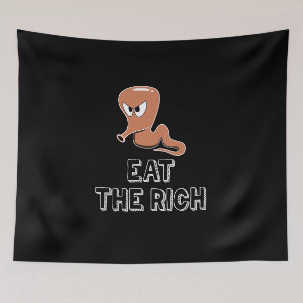 Item preview, worm on a string eat the rich designed and sold by zerobatt.