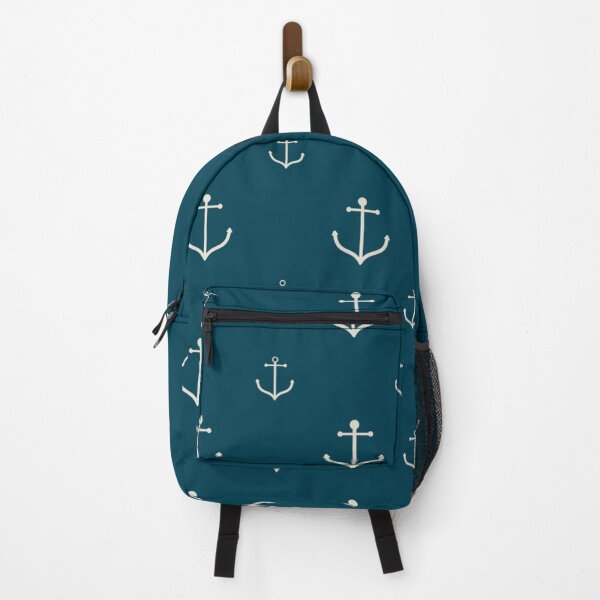 Item preview, White anchor blue background anchor pattern designed and sold by DerSenat.