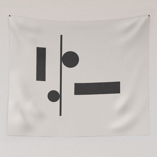 Item preview, black and white Geometric composition designed and sold by mysticminimals.