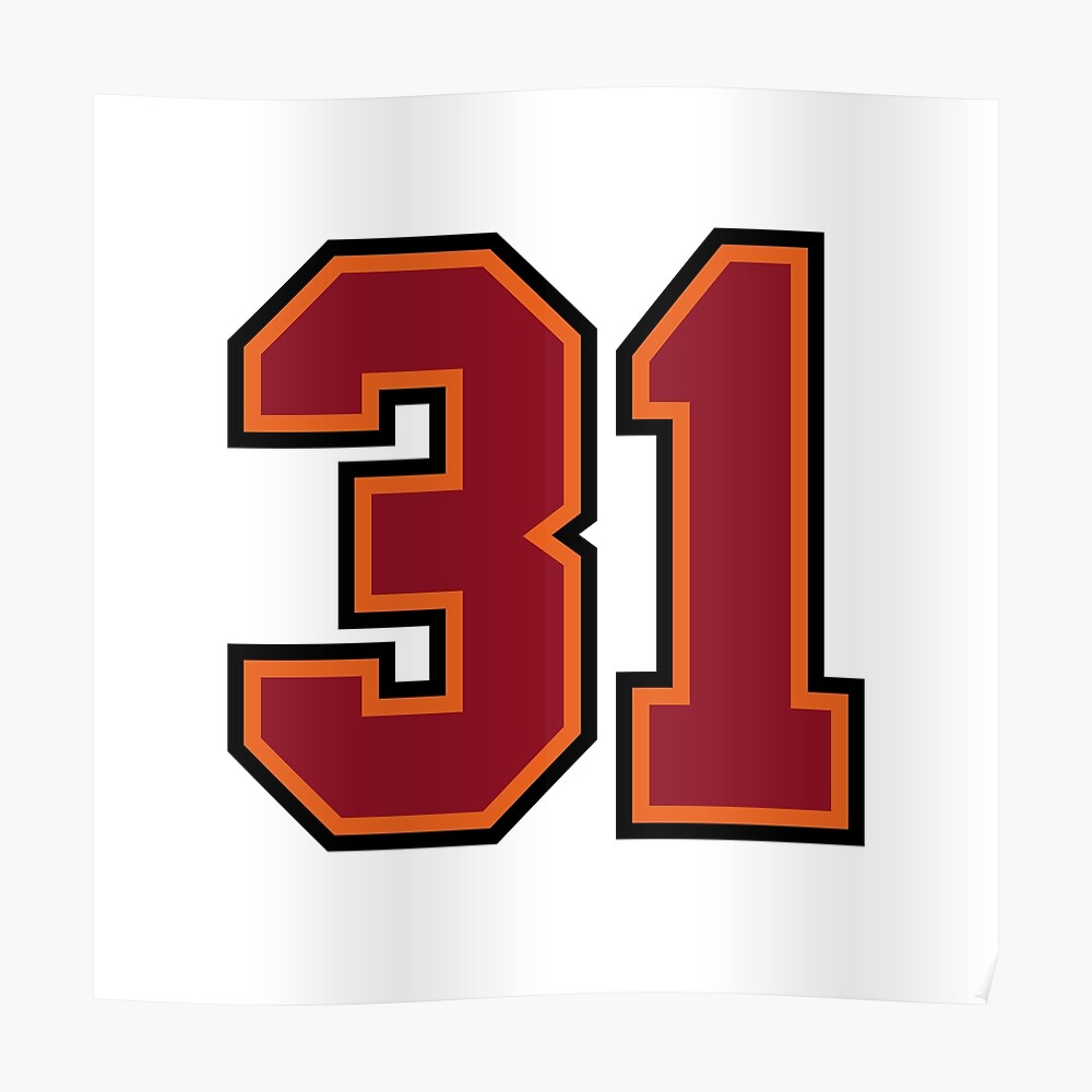 Number 99 Sports Tampa Ninety-Nine Jersey Sticker for Sale by HelloFromAja