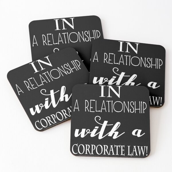 Item preview, In a relationship with a corporate law - Lawyer Quote gift designed and sold by conceptDVS.