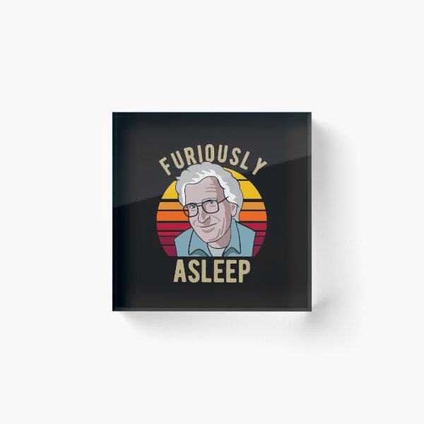 Item preview, Noam Chomsky - Furiously Asleep - Funny Linguist Art designed and sold by CanadianUnicorn.