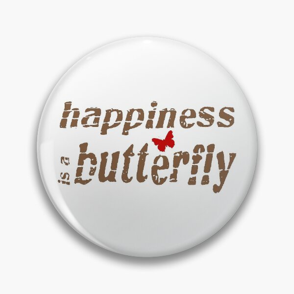 Item preview, Distressed Happiness is a butterfly text with a small butterfly image designed and sold by Bees-Honey-Gift.