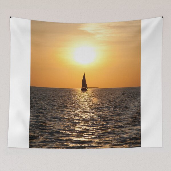 Item preview, Sailing Boat Crossing the Horizon at Sunset designed and sold by Chris Bingham.