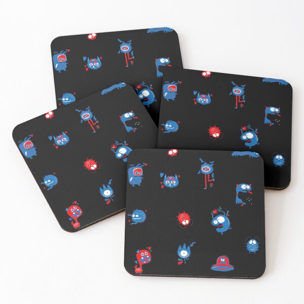 Item preview, funny monsters pattern  designed and sold by Mike Kiev art.