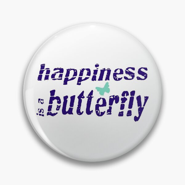 Item preview, Distressed Happiness is a butterfly text with a small butterfly image designed and sold by Bees-Honey-Gift.