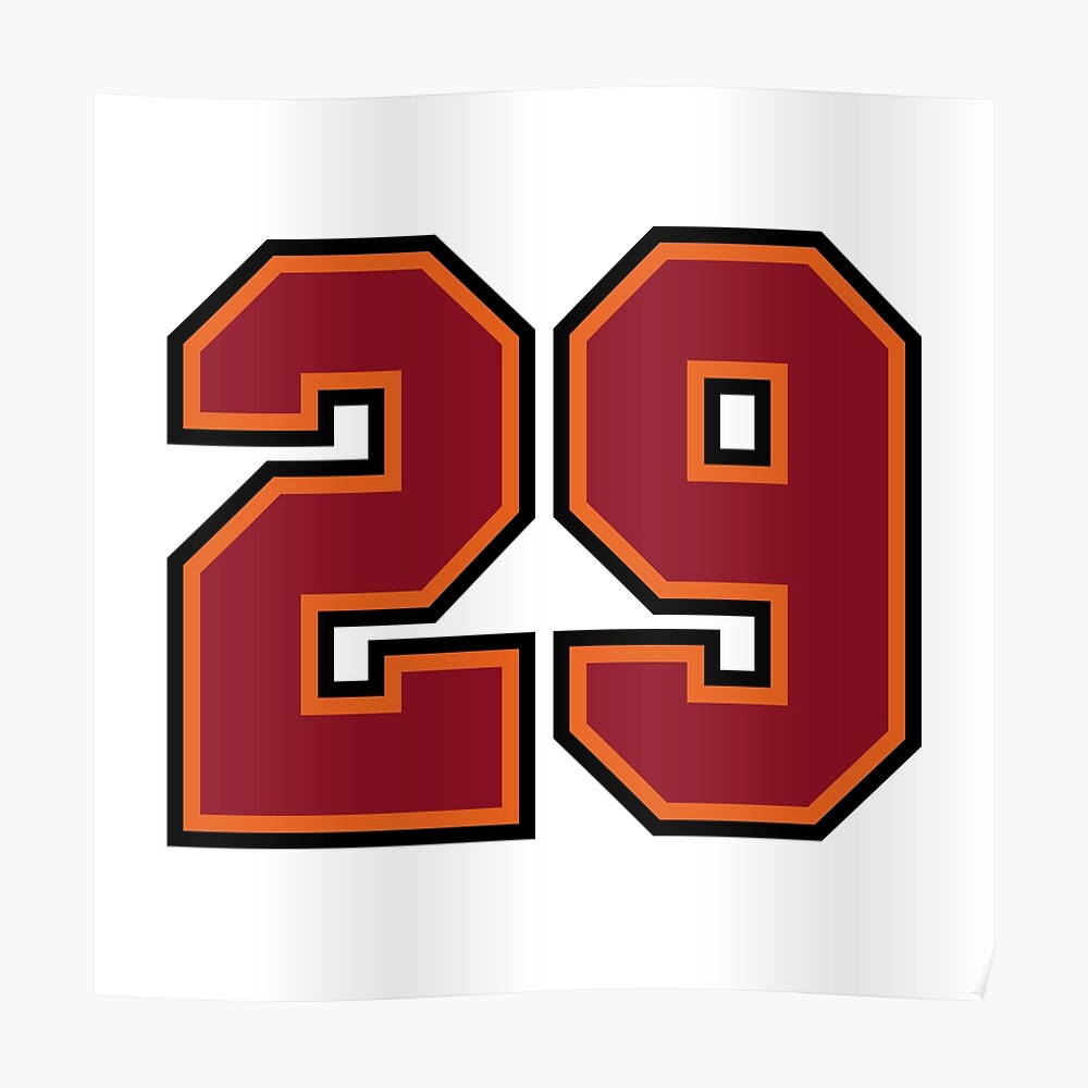 Number 29 Sports Tampa Twenty-Nine Jersey Sticker for Sale by