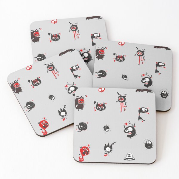 Item preview, funny monsters pattern  designed and sold by Mike Kiev art.