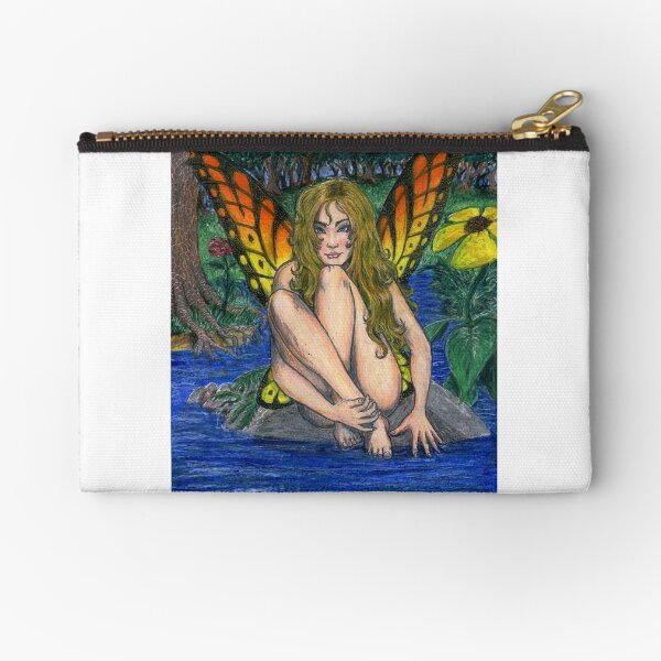 Butterfly Stone Zipper Pouch