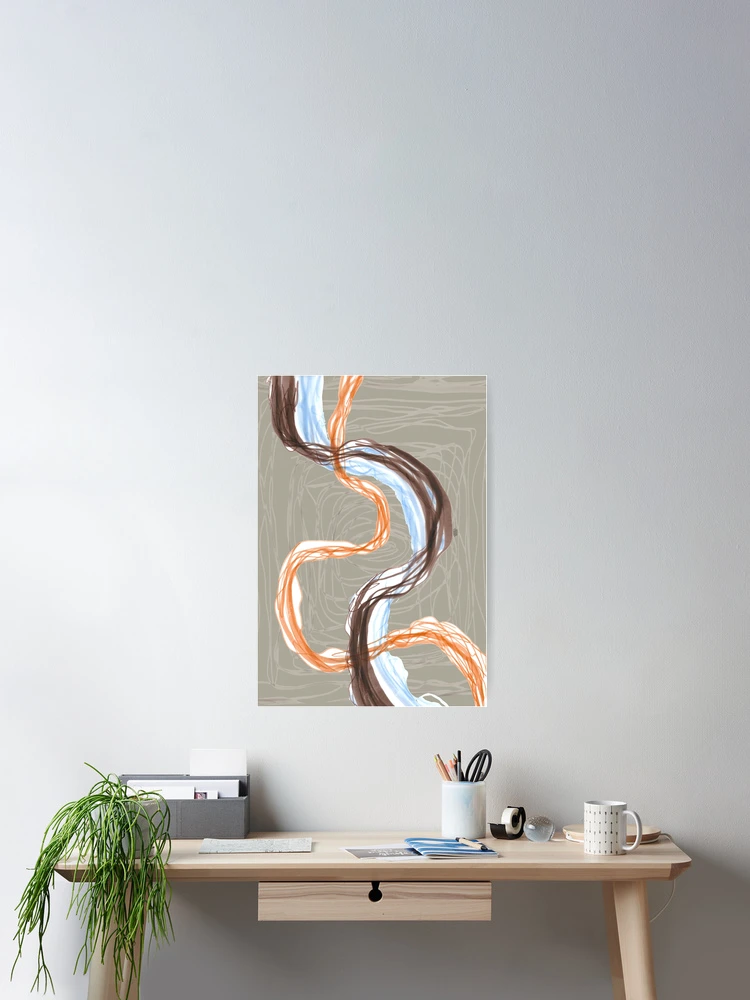 Thumbnail 2 of 3, Poster, Abstract Pattern - Ribbons. designed and sold by FanitsaArt.