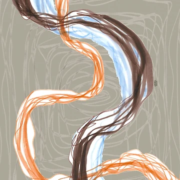 Artwork thumbnail, Abstract Pattern - Ribbons. by FanitsaArt