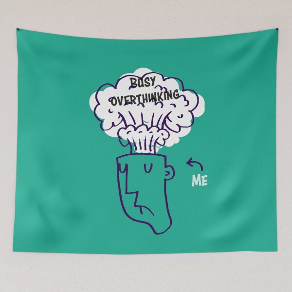 Item preview, Busy Overthinking designed and sold by Doodlehub.