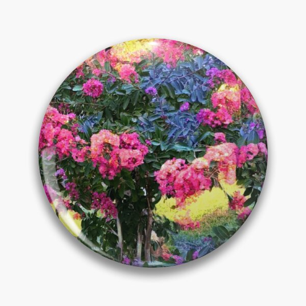 Item preview, Georgian Pink & Blue Park Flowers designed and sold by Deegital18.