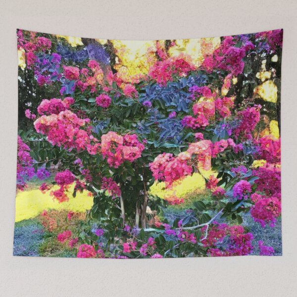 Item preview, Georgian Pink & Blue Park Flowers designed and sold by Deegital18.