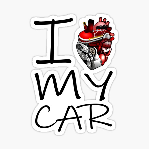 Stickers sur le thème I Love My Car