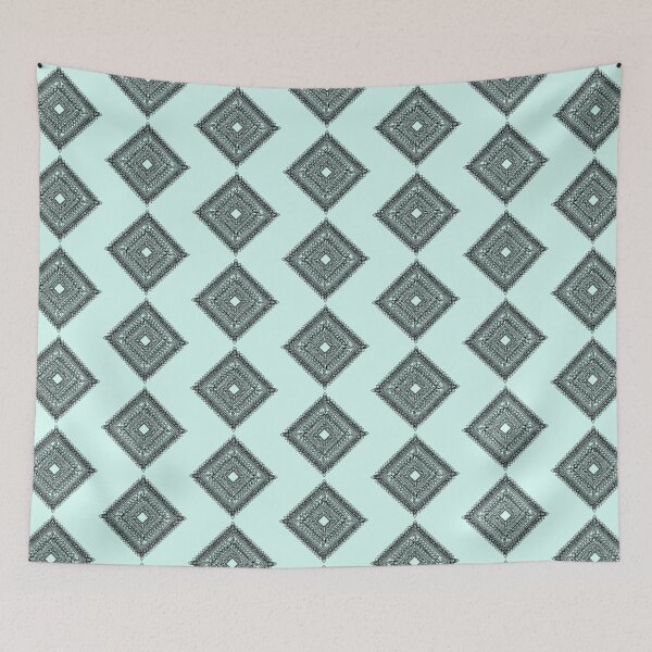 Item preview, Diamond shaped mandala art. designed and sold by Mandala & More.
