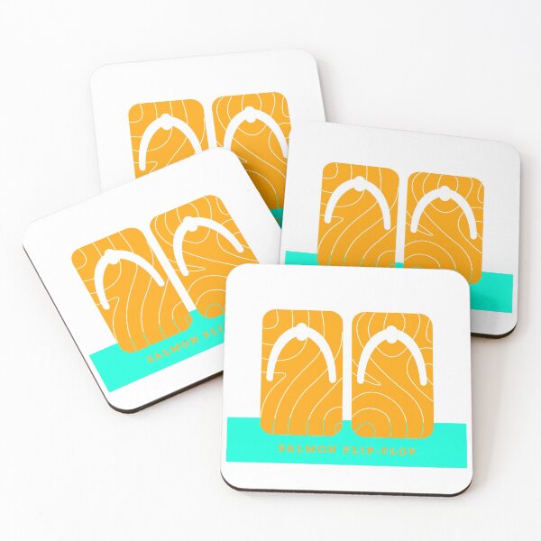 Item preview, Salmon Flip-Flop Graphic designed and sold by SobaWaveStudio.