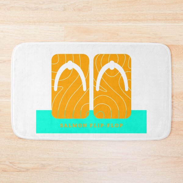 Item preview, Salmon Flip-Flop Graphic designed and sold by SobaWaveStudio.