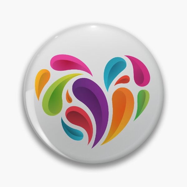 Item preview, multicolored heart designed and sold by Mike Kiev art.