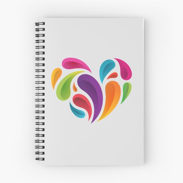 Item preview, multicolored heart designed and sold by Mike Kiev art.