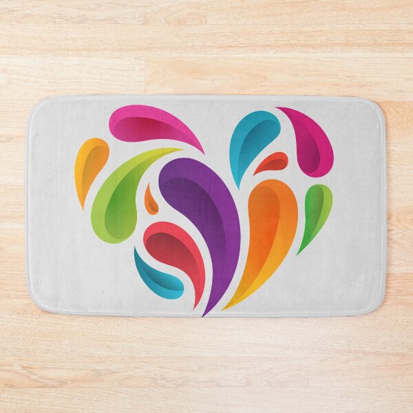 Item preview, multicolored heart designed and sold by Mike Kiev art.