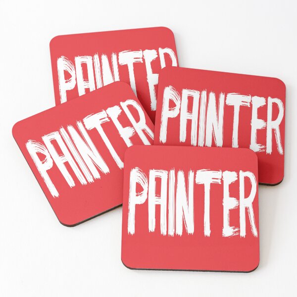 Item preview, Painter gift art student digital watercolor brush - Red and white colors designed and sold by conceptDVS.
