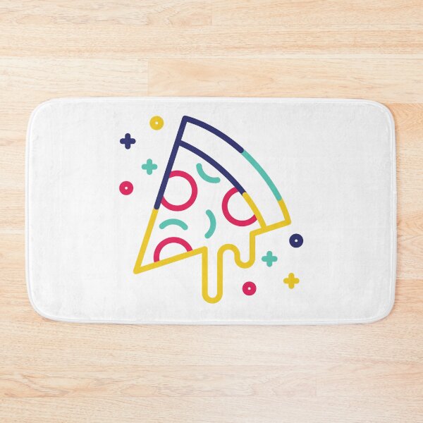 Item preview, Funky Colorful Pizza Logo designed and sold by Maria Simone.