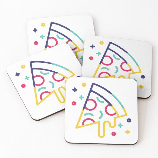 Item preview, Funky Colorful Pizza Logo designed and sold by Maria Simone.