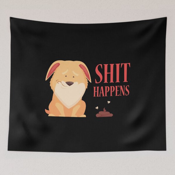 Item preview, Cute Shiba Dog - Shit Happens / TAGADOG designed and sold by tagadog.