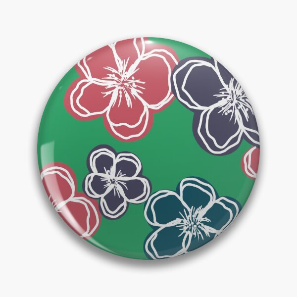 Item preview, Pink, blue and purple flowers designed and sold by aanais.