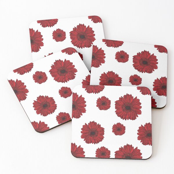Item preview, Red Gerbera Daisy Flower designed and sold by blacklittlemoon.