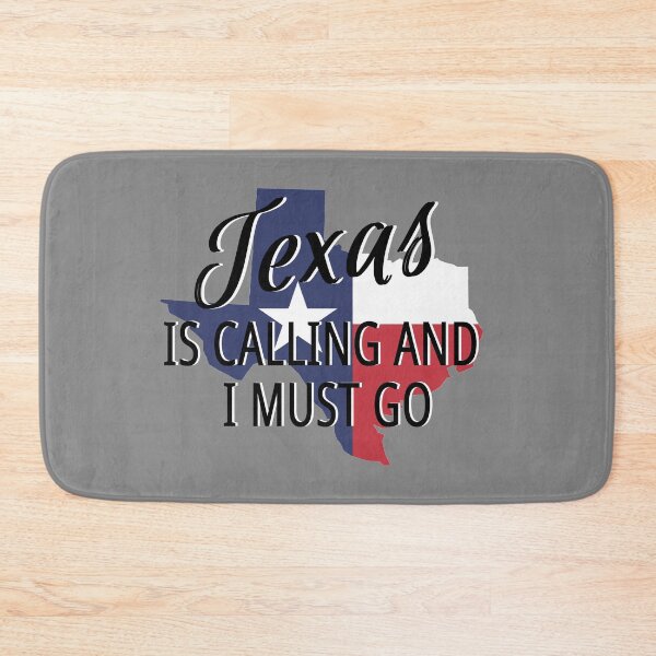 Item preview, Texas is calling and I must go. Texas blue white and red flag designed and sold by MisoraA.