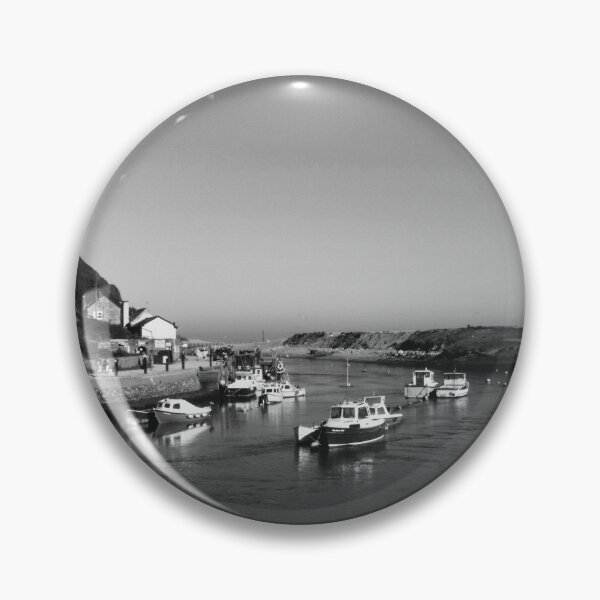 Item preview, Boats at Axmouth Harbour in Black and White designed and sold by Hannah-C.