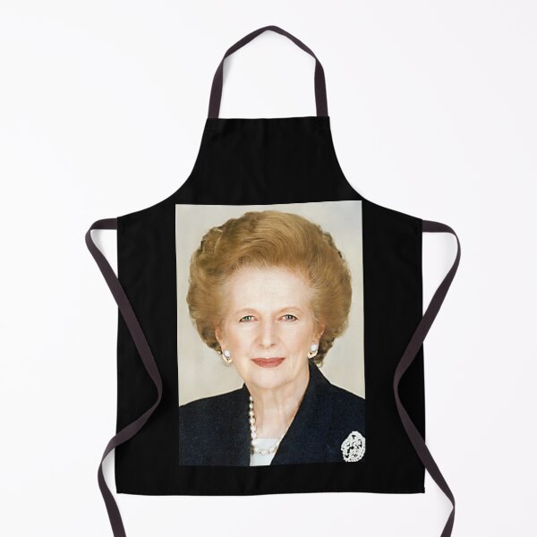 Margaret Thatcher. The Iron Lady. Apron