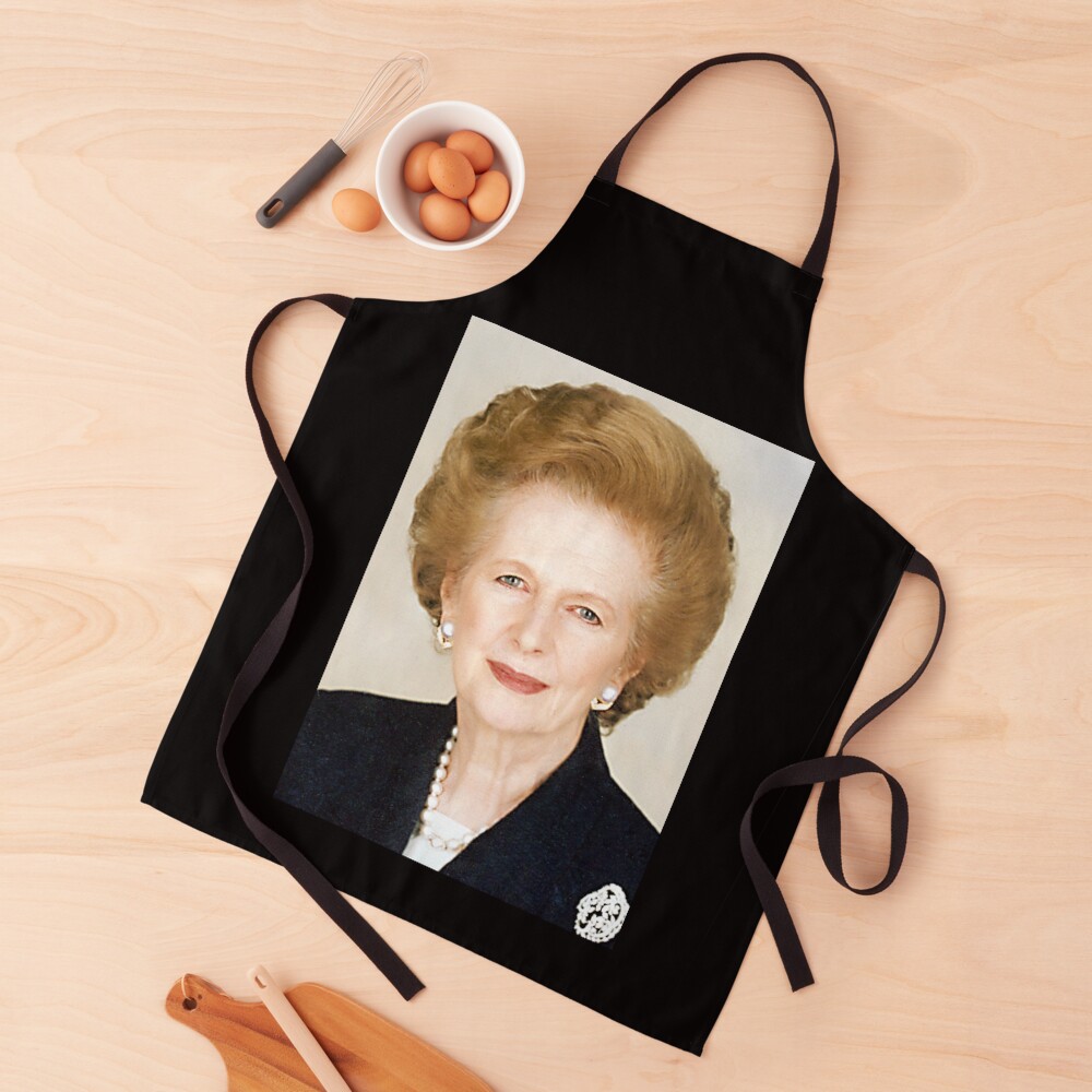 Margaret Thatcher. The Iron Lady. Apron