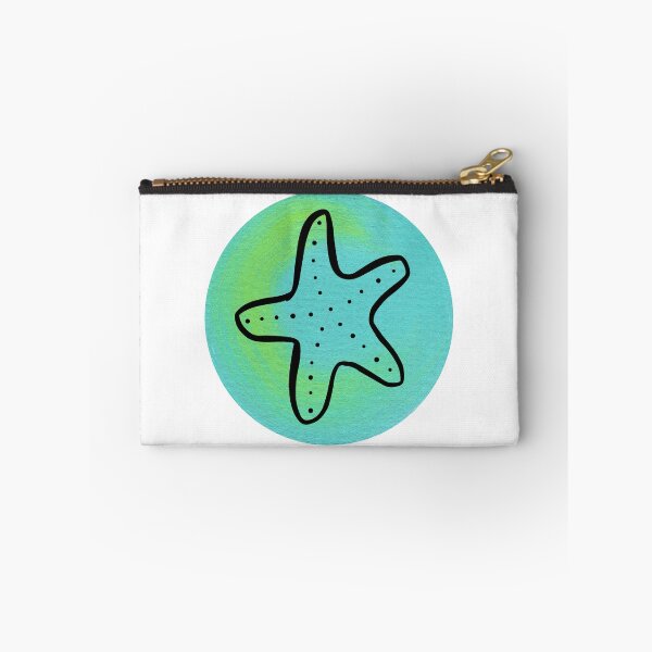 Item preview, Starfish on Painted Aqua Circle designed and sold by Sally Cummings.