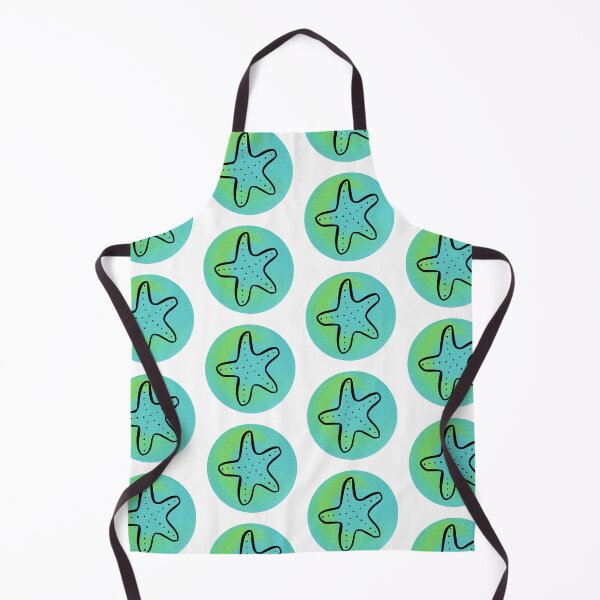 Item preview, Starfish on Painted Aqua Circle designed and sold by Sally Cummings.