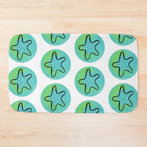 Item preview, Starfish on Painted Aqua Circle designed and sold by Sally Cummings.