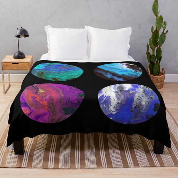 Item preview,  Planets Pattern - Marble art Quad, 4 Sticker Pack designed and sold by xalexiart.