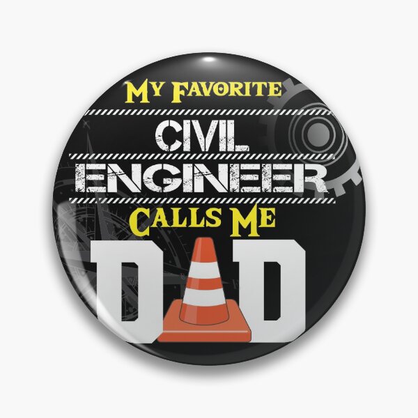 Item preview, Funny Awesome MY FAVORITE CIVIL ENGINEER CALLS ME DAD designed and sold by shinoshop.