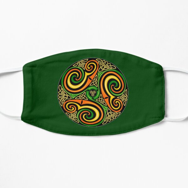 Celtic. Celts. Whirl design. Ornamental Circle. Mask