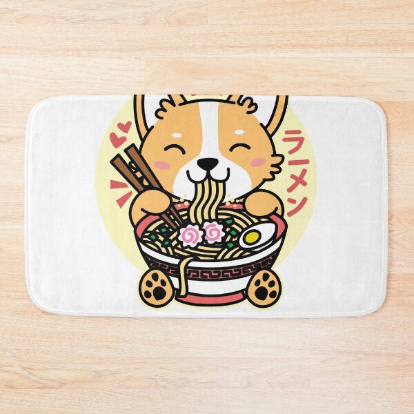 Item preview, Corgi Eating Ramen Cute Kawaii Noodles designed and sold by DetourShirts.